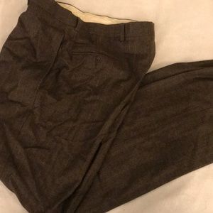 EUC Brooks Brothers brown plaid wool pants